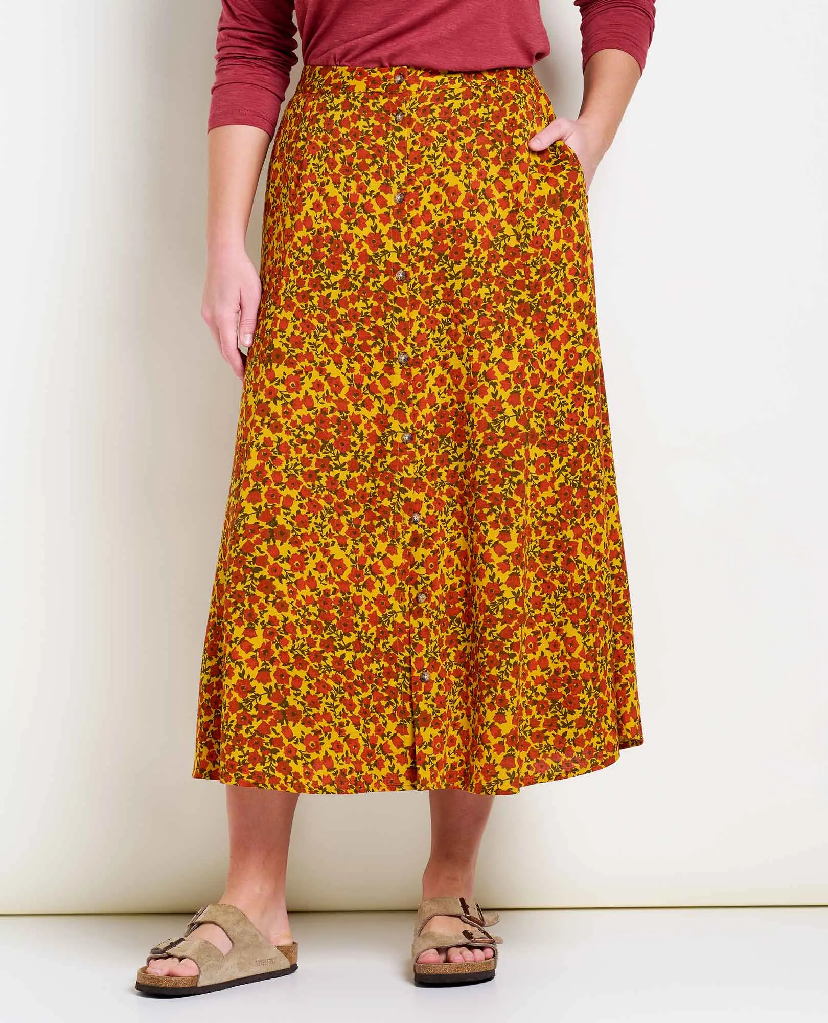 Manzana Paneled Midi Skirt