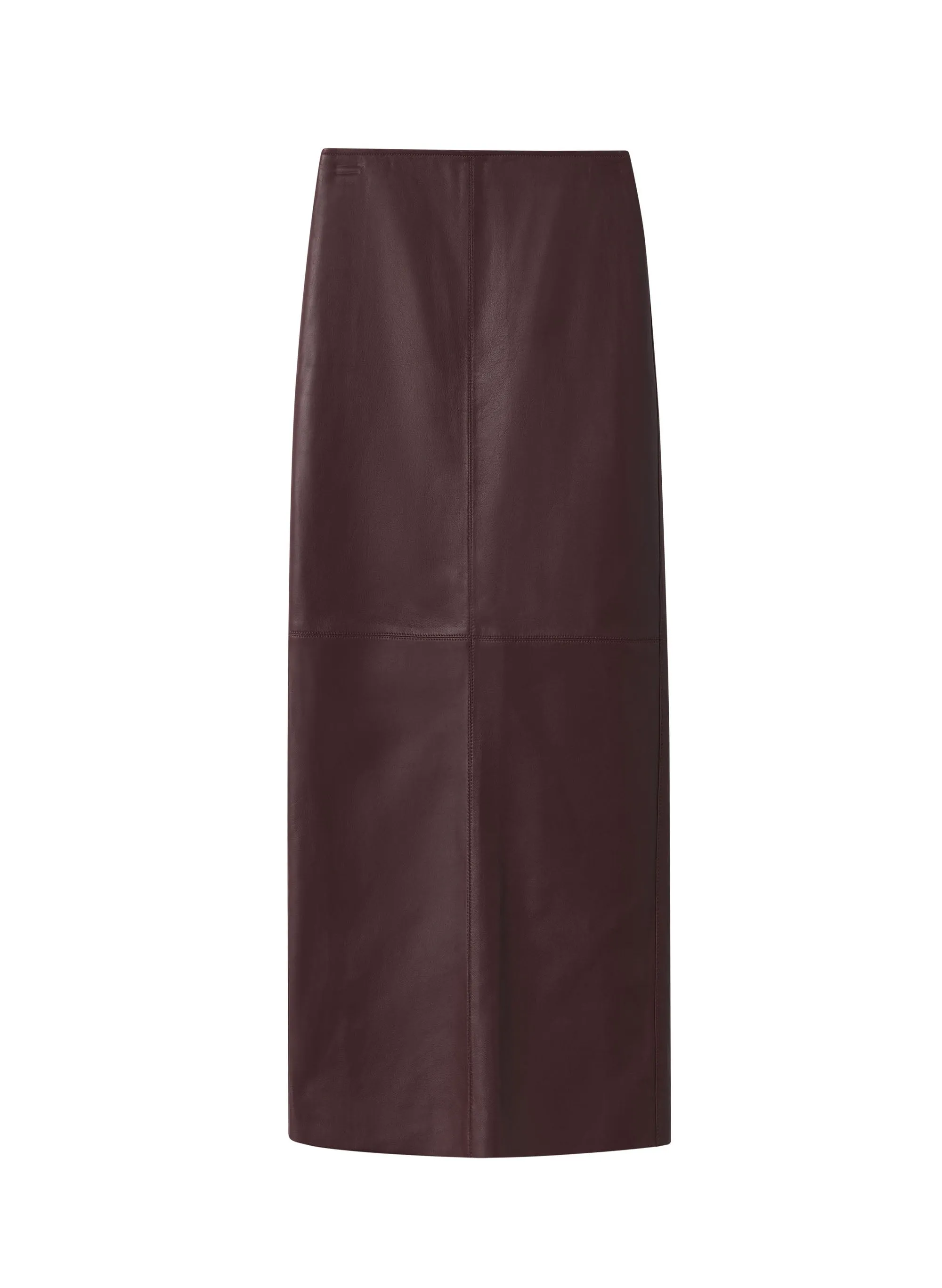 Marta Leather Midi Skirt