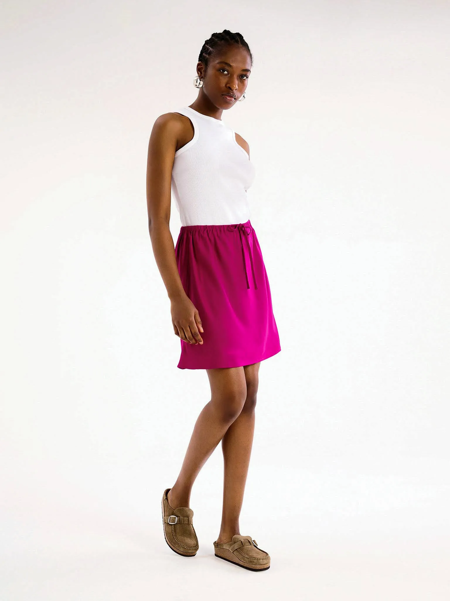 Nessa Drawcord Mini Skirt