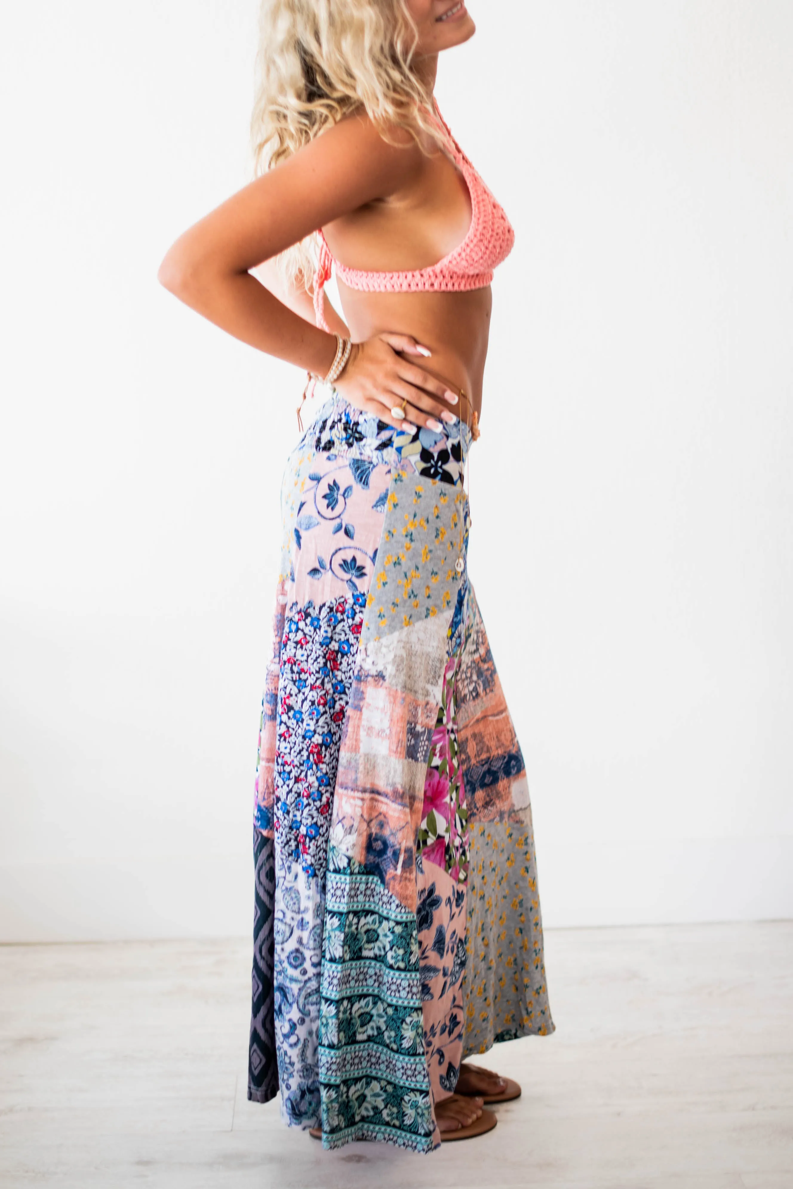 Patchwork Maxi skirt