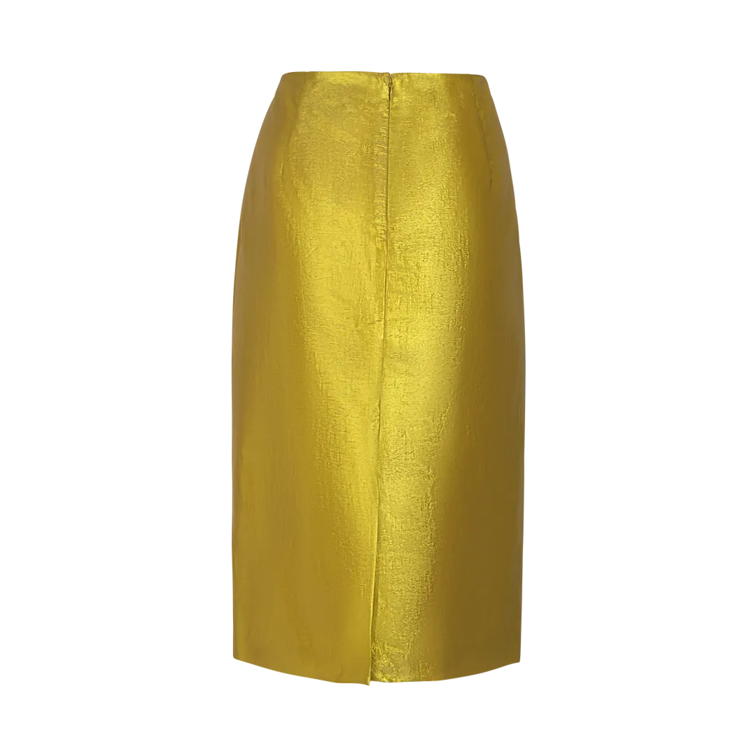 Pati Taffeta Pencil Skirt