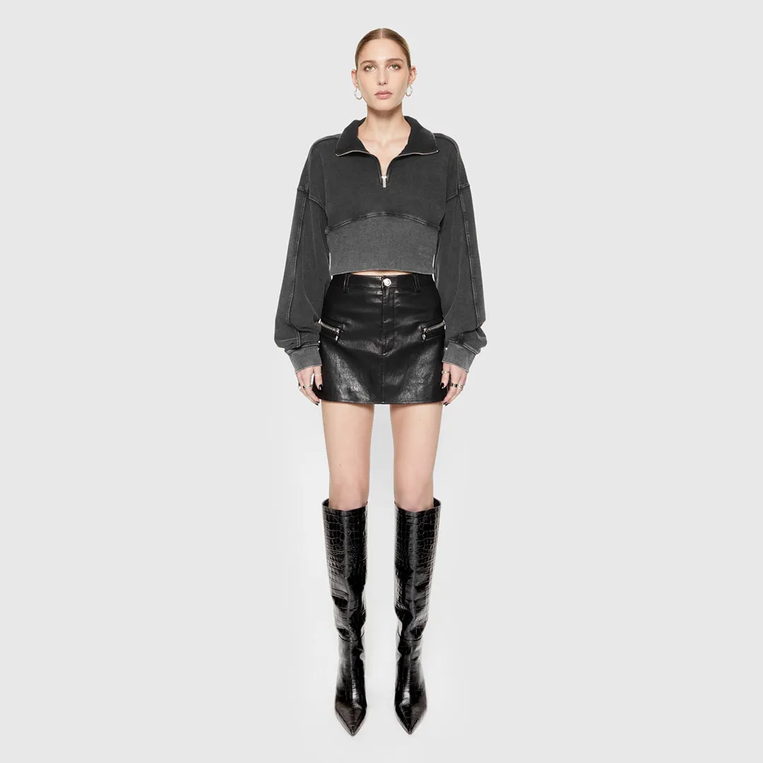 Poppy Leather Mini Skirt