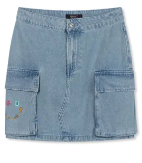 Refined Department Woven Denim Smiley Skirt Jisel