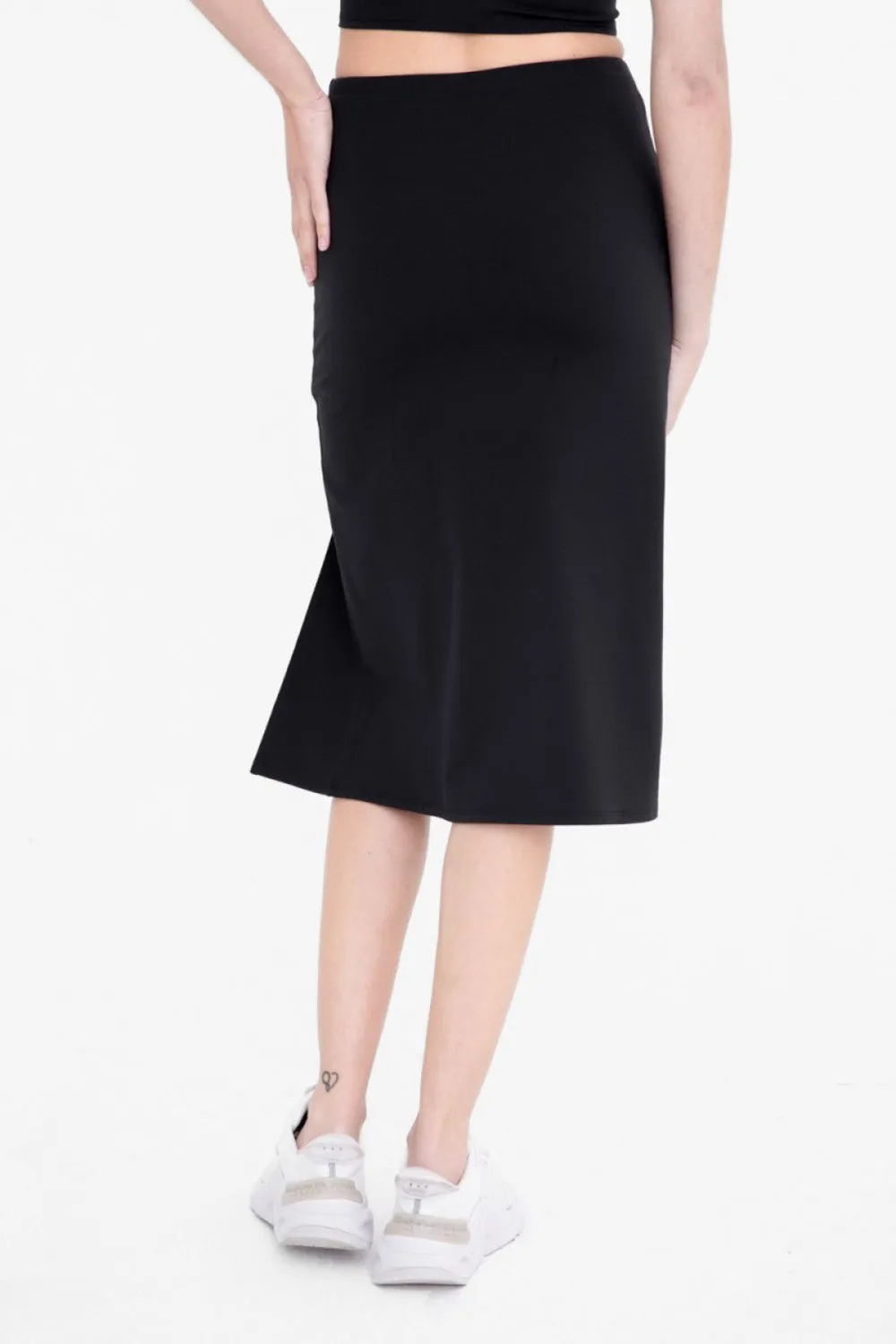 Side Slit Midi Skirt