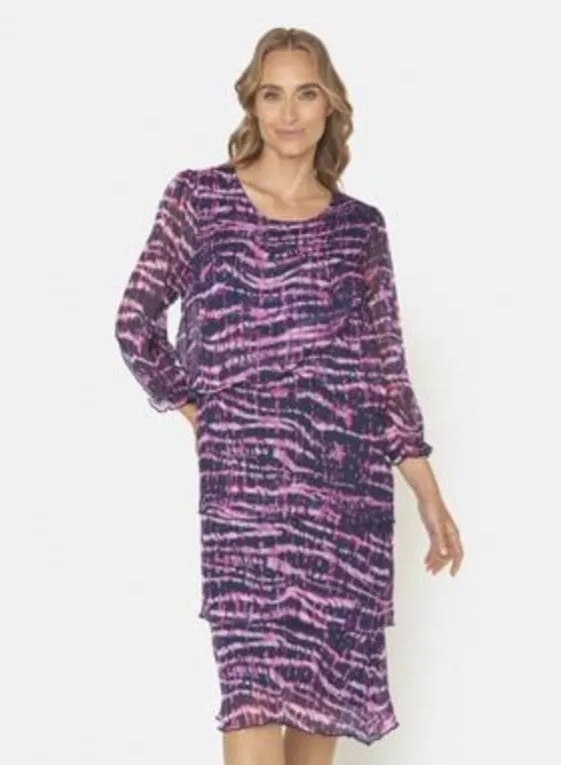 Signature  abstract print layered Dresses