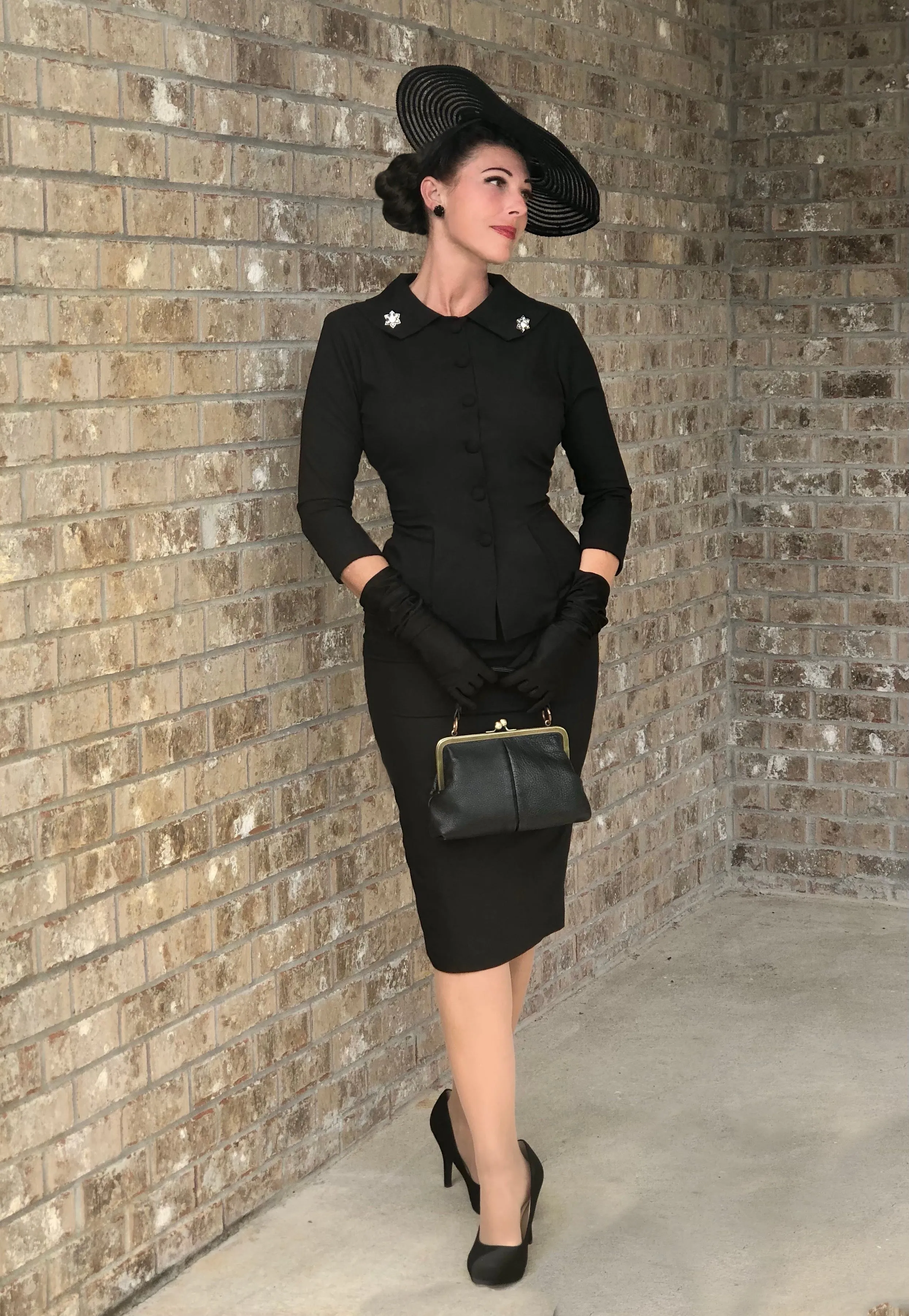 SOPHIA - vintage 1950s suit with pencil skirt