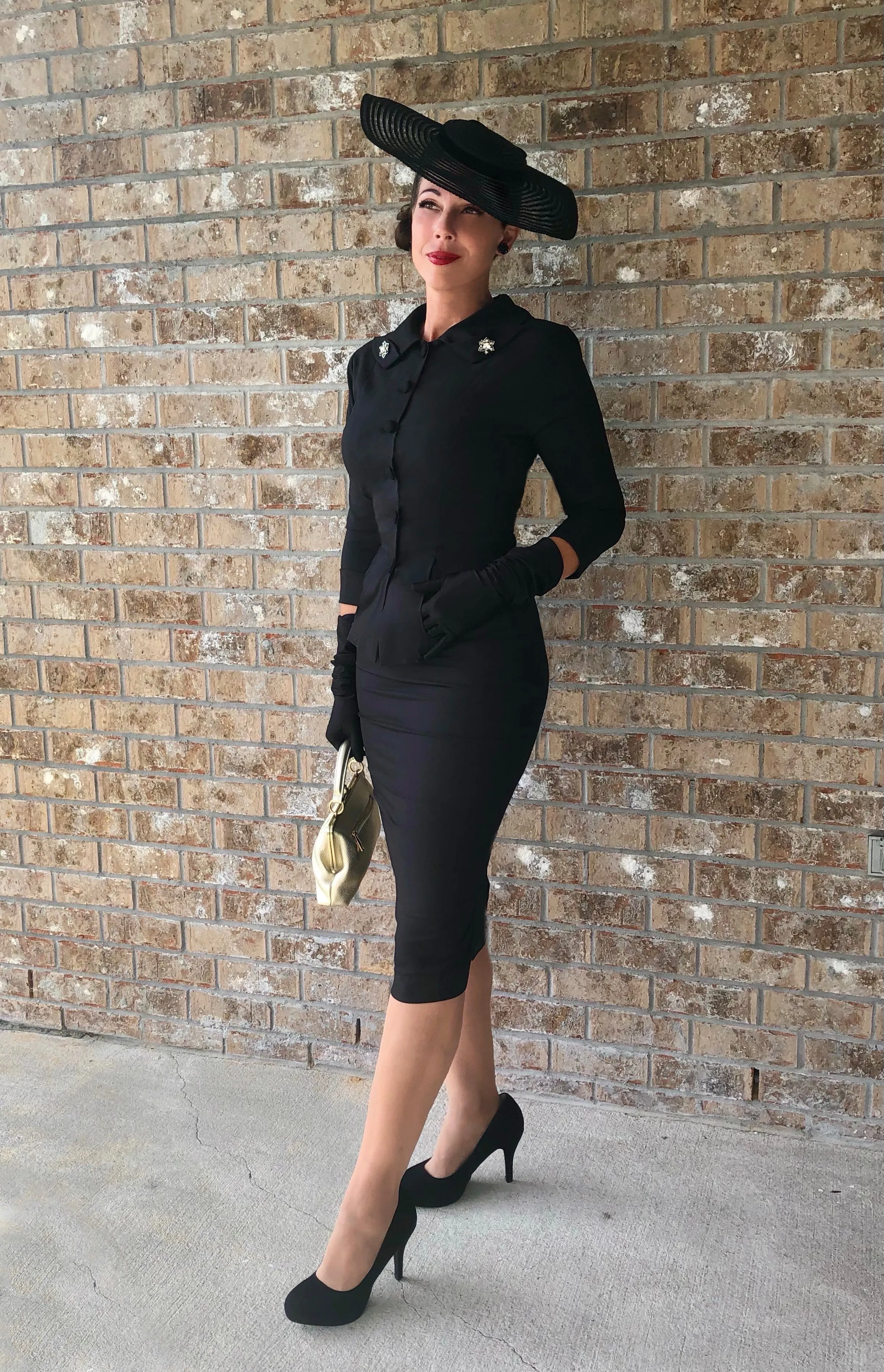 SOPHIA - vintage 1950s suit with pencil skirt