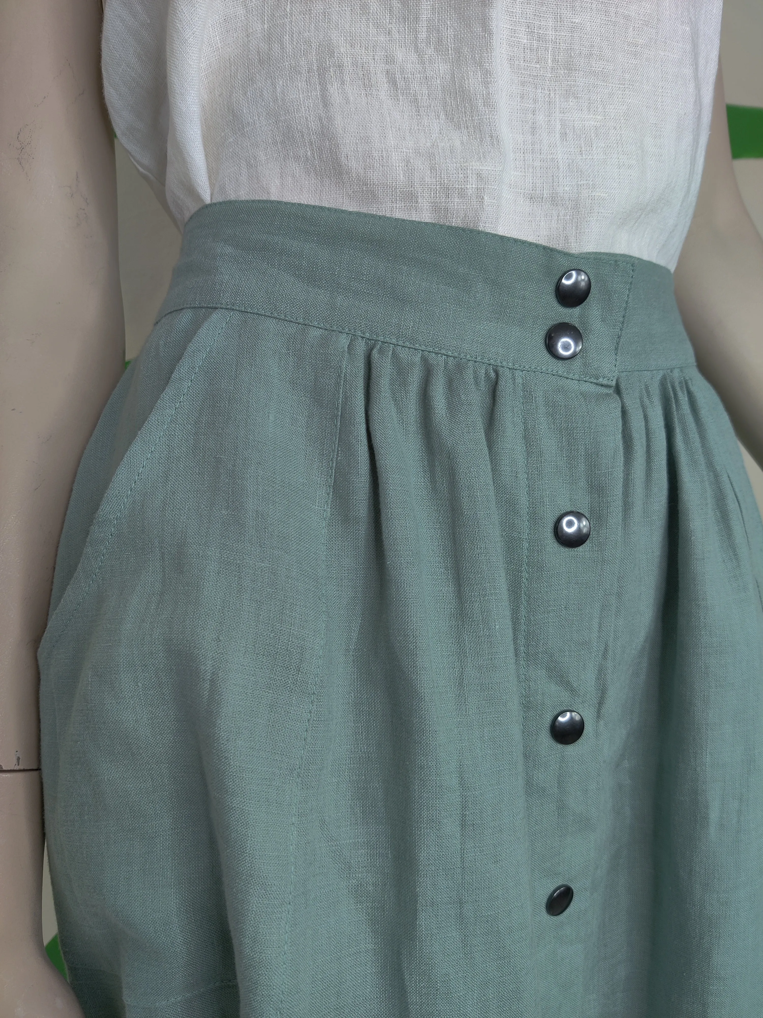 Teal Monticello Skirt