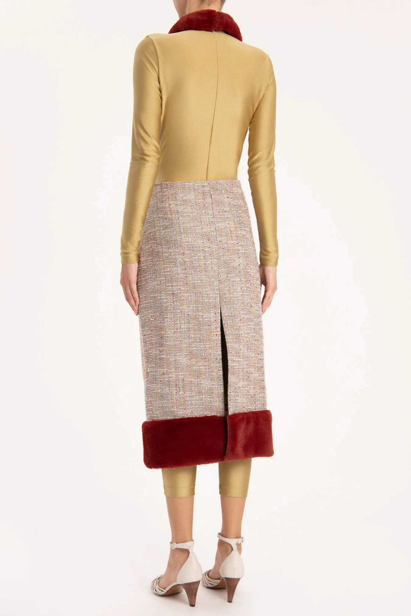 Tweed Midi Skirt